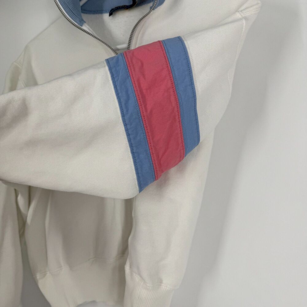 Polo Ralph Lauren Ombre Logo Fleece 1/4 Zip Pullover Sweatshirt Women Size S - Picture 6 of 12
